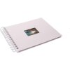 HNFD Álbum espiral BULDANA blanco estriado 23x17 cm 40 páginas blancas