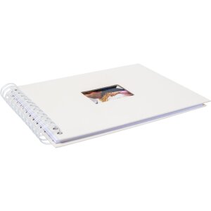 Álbum espiral HNFD BULDANA marfil estriado 23x17 cm 40 páginas blancas