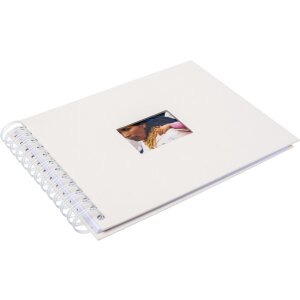 Álbum espiral HNFD BULDANA marfil estriado 23x17 cm 40 páginas blancas