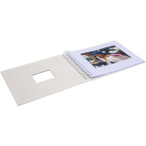 Álbum espiral HNFD BULDANA marfil estriado 23x17 cm 40 páginas blancas