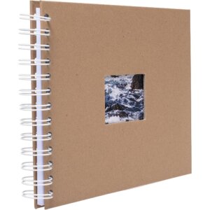HNFD Álbum espiral BULDANA kraft 23x17 cm 40 páginas blancas