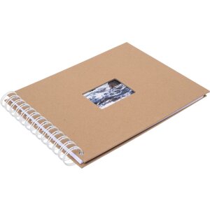 HNFD Álbum espiral BULDANA kraft 23x17 cm 40 páginas blancas