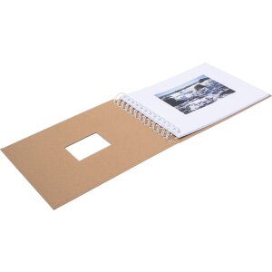 HNFD Álbum espiral BULDANA kraft 23x17 cm 40 páginas blancas