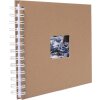 HNFD Álbum espiral BULDANA kraft 23x17 cm 40 páginas blancas