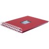 HNFD Álbum espiral BULDANA rosso acanalado 23x17 cm 40 páginas blancas