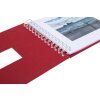 HNFD Álbum espiral BULDANA rosso acanalado 23x17 cm 40 páginas blancas