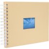 Álbum espiral HNFD BULDANA melón acanalado 23x17 cm 40 páginas blancas