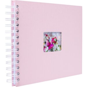 HNFD Álbum espiral BULDANA flamingo acanalado 23x17 cm 40 páginas blancas