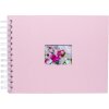 HNFD Álbum espiral BULDANA flamingo acanalado 23x17 cm 40 páginas blancas