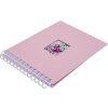 HNFD Álbum espiral BULDANA flamingo acanalado 23x17 cm 40 páginas blancas