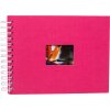 Álbum espiral HNFD BULDANA fucsia acanalado 23x17 cm 40 páginas blancas