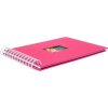 Álbum espiral HNFD BULDANA fucsia acanalado 23x17 cm 40 páginas blancas