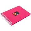 Álbum espiral HNFD BULDANA fucsia acanalado 23x17 cm 40 páginas blancas