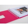 Álbum espiral HNFD BULDANA fucsia acanalado 23x17 cm 40 páginas blancas