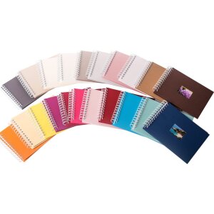Álbum espiral HNFD BULDANA caribe acanalado 23x17 cm 40 páginas blancas