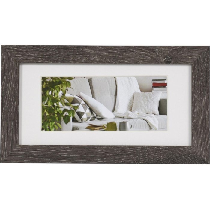 Henzo Marco Moderno 10x20 cm gris oscuro con passepartout 7x15 cm