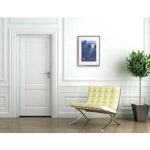 Henzo marco de aluminio Portofino 40x60 cm gris oscuro con paspartú 30x45 cm