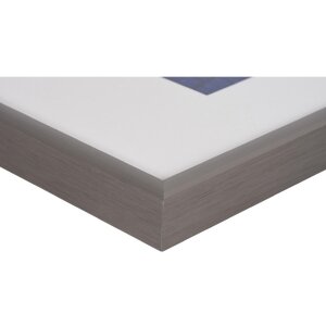 Henzo marco de aluminio Portofino 40x60 cm gris oscuro con paspartú 30x45 cm