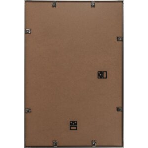 Henzo marco de aluminio Portofino 40x60 cm gris oscuro con paspartú 30x45 cm