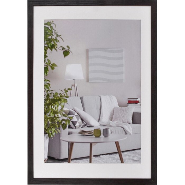 Marco moderno 60x90 cm marrón oscuro