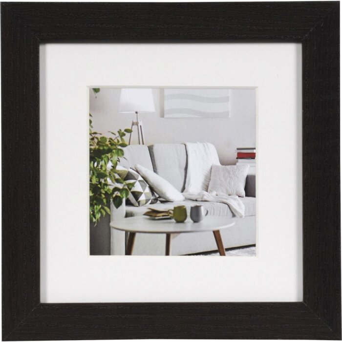 Marco moderno 15x15 cm marrón oscuro