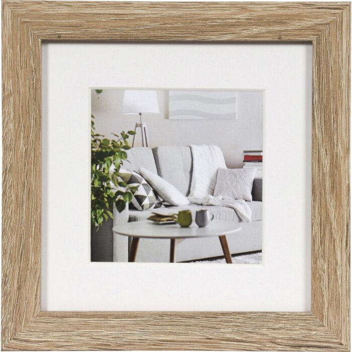 Henzo Marco Moderno 15x15 cm marrón medio con passepartout 10x10 cm
