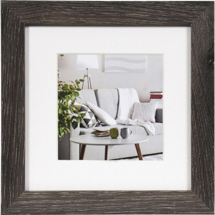 Marco moderno 15x15 cm gris oscuro