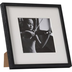 Henzo Viola marco de madera 20x20 cm negro con paspartú 13x13 cm