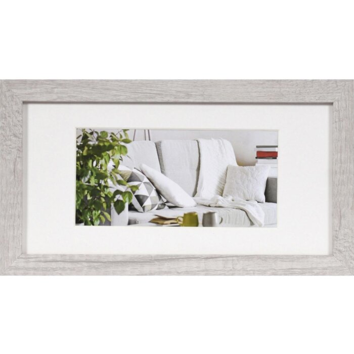 Henzo Marco Moderno 15x30 cm blanco con passepartout 10x20 cm