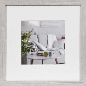 Marco Henzo Modern 30x30 cm blanco con passepartout 18x18 cm