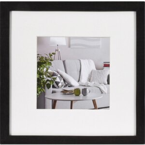 Marco moderno 30x30 cm marrón oscuro