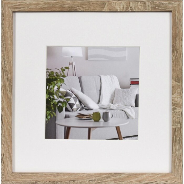 Henzo Marco Moderno 30x30 cm marrón medio con passepartout 18x18 cm