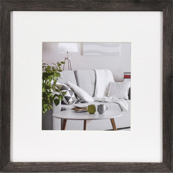 Marco moderno 30x30 cm gris oscuro