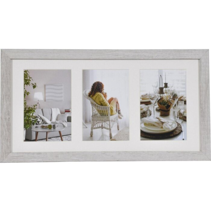 Galería de fotos Modern 20x40 cm blanco 3 fotos 10x15 cm