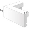 Marco de madera Viola 30x30 cm blanco