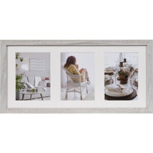 Galería de fotos Modern 23x50 cm blanco 3 fotos...