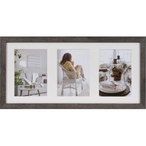 Fotogalería Moderna 23x50 cm gris oscuro 3 fotos...