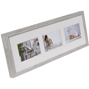 Henzo Galería de fotos Modern 20x60 cm blanco 3 fotos 10x15 cm
