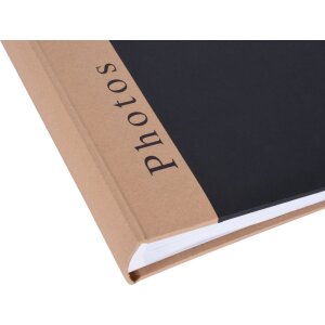 Henzo Álbum Jumbo Capítulo negro 30x30 cm 100 páginas blancas