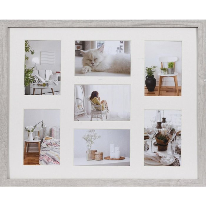 Galería de fotos Modern 40x50 cm blanco 7 fotos 10x15 cm