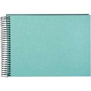 Goldbuch Álbum espiral Bella Vista aqua 23x17 cm 40 páginas negras
