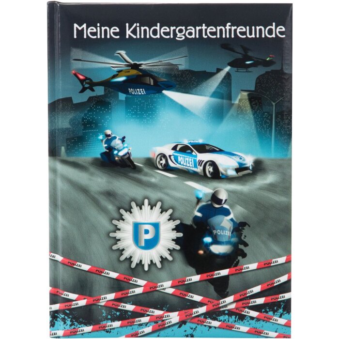 Goldbook Libro de Amigos Kindergarten A5 Policía 44 páginas ilustradas