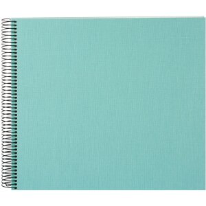 Goldbuch Álbum espiral Bella Vista aqua 35x30 cm 40 páginas blancas