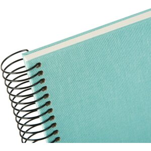 Goldbuch Álbum espiral Bella Vista aqua 35x30 cm 40 páginas blancas