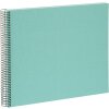 Goldbuch Álbum espiral Bella Vista aqua 35x30 cm 40 páginas blancas