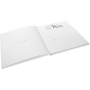 Libro de oro Diario de boda Juntos 23x25 cm 44 páginas ilustradas