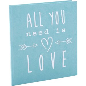 Goldbuch diario de boda All you need is love turquesa 23x25 cm 44 páginas