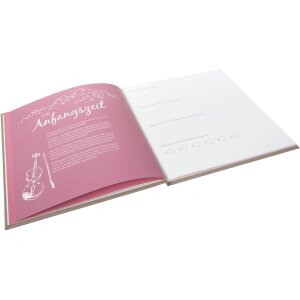 Libro de oro Diario de boda All You Need Is Love Gris 23x25 cm 44 Páginas