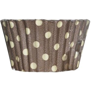 Bolsa de 6 moldes para tartas cartón marrón