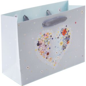 Bolsa de regalo Goldbuch Corazones de flores en 3 tamaños